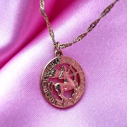 گردنبند سنبل ماه آذر روکش طلا کد ۴۶