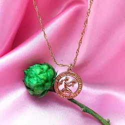 گردنبند سنبل ماه شهریور روکش طلا کد ۴۴