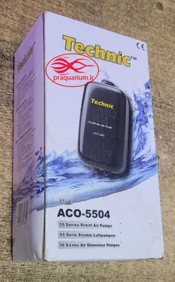 پمپ هوا دو خروجی آکواریوم تکنیک ACO-5504