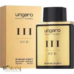 عطر اورجینال امانوئل آنگارو پور لهوم ۳ عود مردانه 100 میل | emanuel ungaro / ungaro POUR L’HOMME III OUD EDT