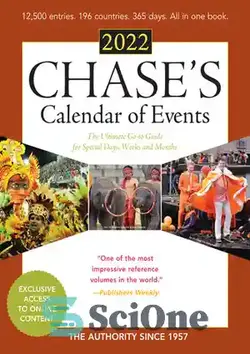 دانلود کتاب Chase's Calendar of Events 2022: The Ultimate Go-to Guide for Special Days, Weeks and Months - تقویم رویدادهای چیس 2022: راهنمای نهایی برای روزها، هفته‌ها و ماه‌های خاص