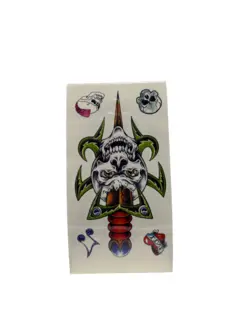 تاتو دفترچه ای 5 برگی کوچک رنگی - جی بی ای کالا