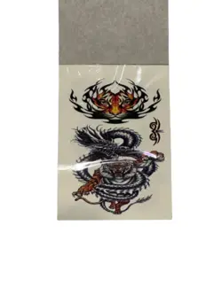 تاتو دفترچه ای 5 برگی متوسط رنگی - جی بی ای کالا