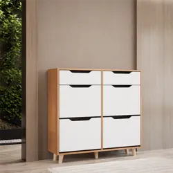 جاکفشی پایه دار داشبوردی کشودار چهار درب النا (ام دی اف) MDF