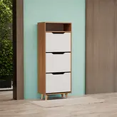 جاکفشی پایه دار داشبوردی باکس دار سه درب عمودی (ام دی اف) MDF