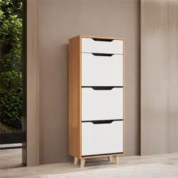 جاکفشی پایه دار داشبوردی کشودار سه درب عمودی (ام دی اف) MDF