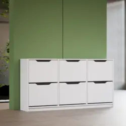 جاکفشی پایه سنگی داشبوردی شش درب (ام دی اف) MDF