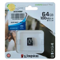 کارت حافظه microSD کینگستون مدل Canvas Select Plus ظرفیت 64 گیگابایت