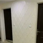 دیوارپوش مدل فومی پشت چسب دار طرح لوزی چرمی