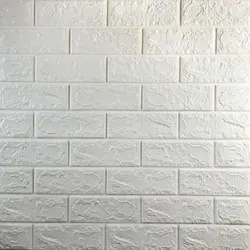 دیوارپوش مدل فومی پشت چسب دارطرح آجری خارجی بسته 2 عددی