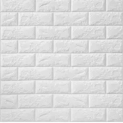دیوارپوش مدل فومی طرح اجری بسته 4 عددی
