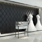 دیوارپوش فومی پشت چسب دار طرح لوزی چرمی (کروکدیل)