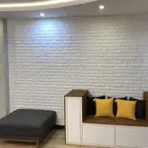 دیوارپوش مدل فومی پشت چسب دار طرح آجری خارجی بسته 8 عددی