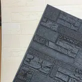 دیوارپوش مدل فومی پشت چسب دار طرح سنگی بلوکی بسته 5 عددی