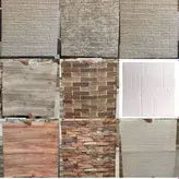 دیوارپوش پشت چسب دار طرح سنگ آنتیک قهوه ای رنگ برند انزو