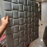 دیوارپوش فومی پشت چسب دار طرح مربع هرمی ضخامت بالا