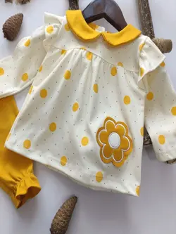 لباس مجلسی بچگانه دخترانه طرح زیبای گل بابونه