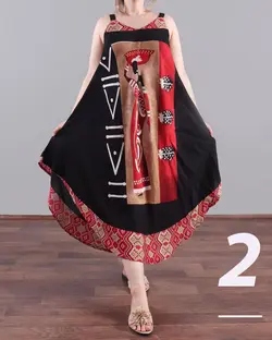 سارافون هندی (وارداتی) موما - پوشاک ترکمن کالا