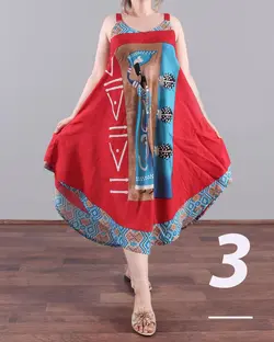 سارافون هندی (وارداتی) موما - پوشاک ترکمن کالا