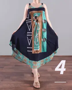 سارافون هندی (وارداتی) موما - پوشاک ترکمن کالا