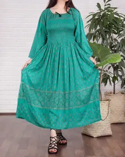 پیراهن آستین بلند کاکتوس G - پوشاک ترکمن کالا