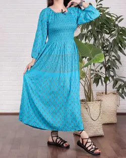 پیراهن آستین بلند کاکتوس G - پوشاک ترکمن کالا