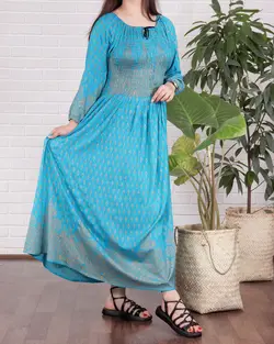 پیراهن آستین بلند کاکتوس G - پوشاک ترکمن کالا