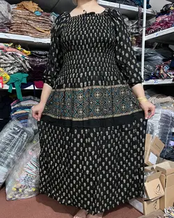 پیراهن آستین بلند کاکتوس G - پوشاک ترکمن کالا