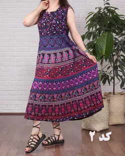 سارافون هندی عاجو - پوشاک ترکمن کالا