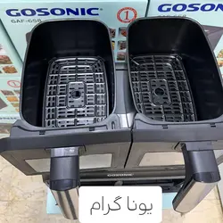سرخکن رژیمی دوقلو 8 لیتر گوسونیک مدل GAF-658