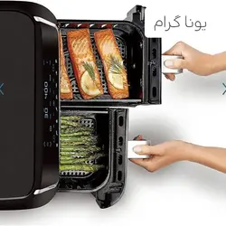 سرخکن رژیمی دوقلو 8 لیتر گوسونیک مدل GAF-658