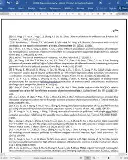 ترجمه مقاله سایت های تک اتمی Co-N3 بر روی کربن فعال مشتق شده از کاغذ باطله