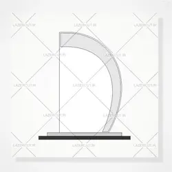 طرح آماده برش لیزری تندیس مناسبتی