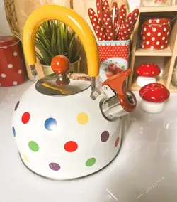 کتری سوتی خالخالی رنگارنگ