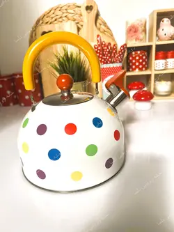 کتری سوتی خالخالی رنگارنگ
