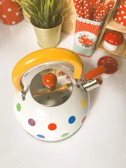 کتری سوتی خالخالی رنگارنگ