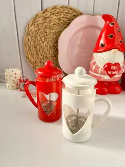 فرنچ پرس فانتزی طرح قلبی ولنتاین - خانه رویایی دلسا