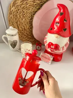 فرنچ پرس فانتزی طرح قلبی ولنتاین - خانه رویایی دلسا