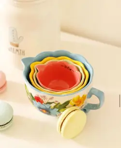 پیمانه شیرینی پزی طرح گل گلی - خانه رویایی دلسا