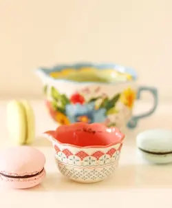 پیمانه شیرینی پزی طرح گل گلی - خانه رویایی دلسا