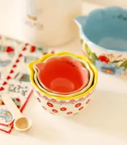 پیمانه شیرینی پزی طرح گل گلی - خانه رویایی دلسا