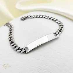 قیمت و خرید دستبند استیل کارتیه پلاک دار