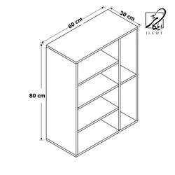 کتابخانه مدل IKE4474 - ایلکات البرز