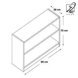 کتابخانه مدل IKE4457 - ایلکات البرز