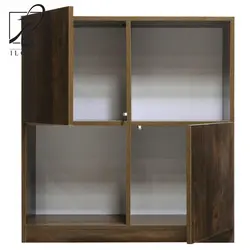 کتابخانه مدل قفسه ای درب دار IKE4402 - ایلکات البرز