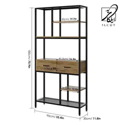 کتابخانه مدل IKE5415 - ایلکات البرز