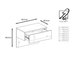 میز پاتختی مدل IKE5480 - ایلکات البرز