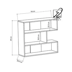 کتابخانه مدل IKE4549 - ایلکات البرز