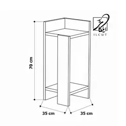 میز پاتختی مدل IKE4544 - ایلکات البرز