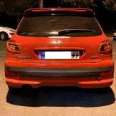 کاور کالرینگ سه بعدی چراغ عقب آرسی زد اسپرت مدل OrangeB2022 مناسب برای پژو 207